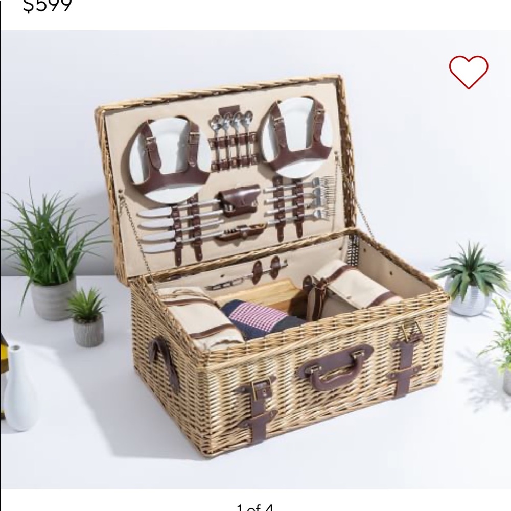 Vintage PICNIC BASKET